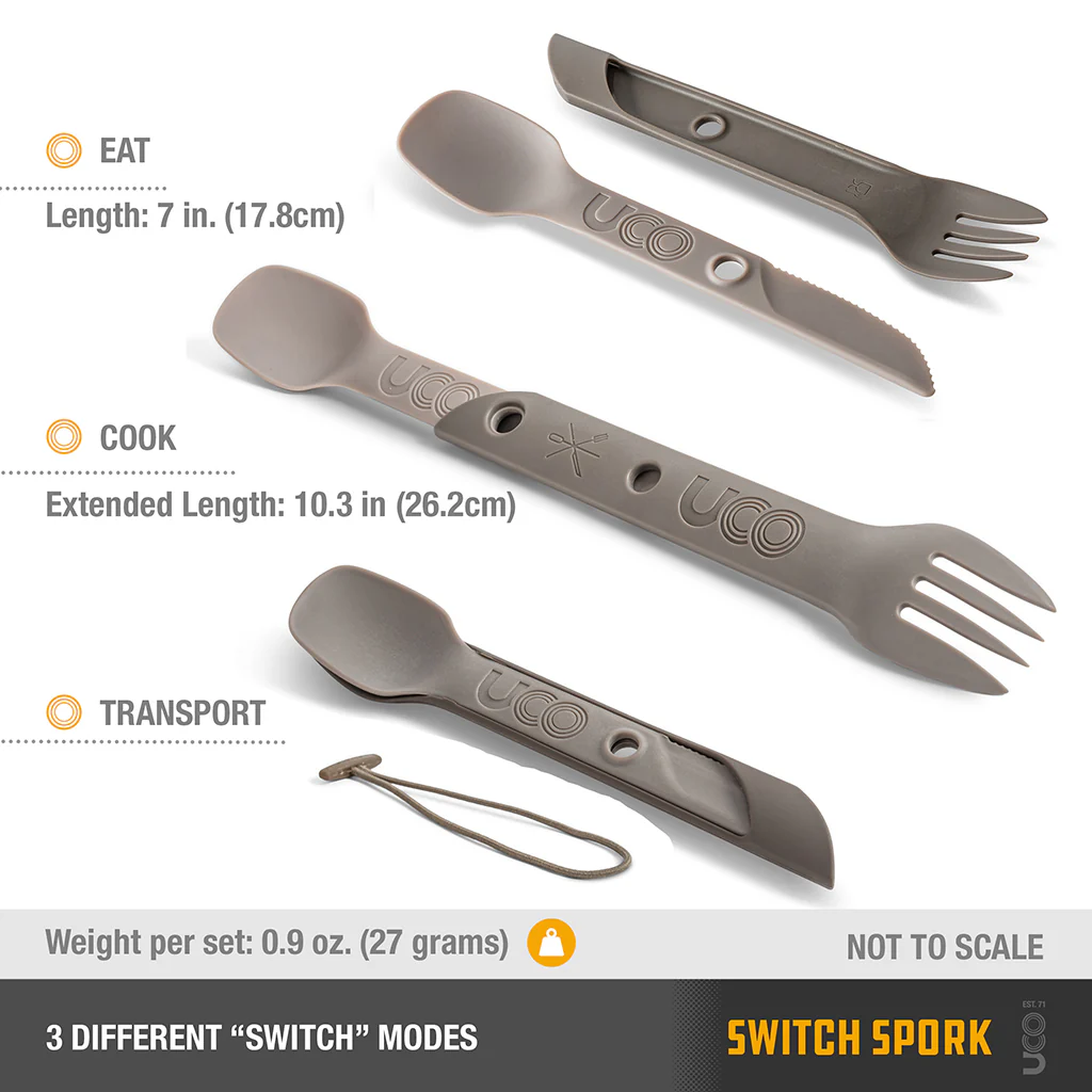UCO Switch Spork 2-Piece Utensil Set - Image 3
