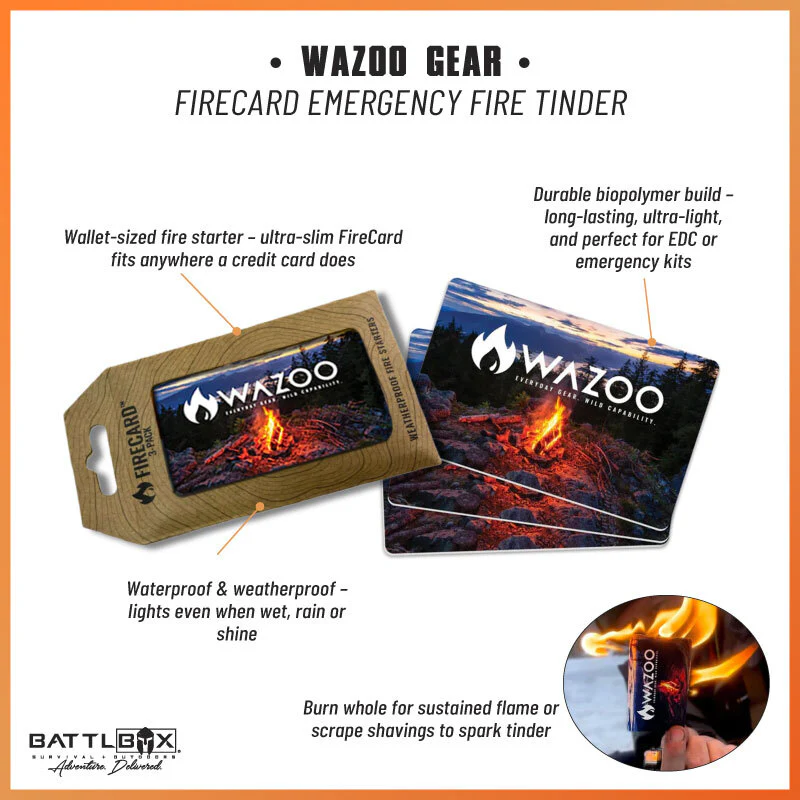 Wazoo Firecard Emergency Fire Tinder - Image 6
